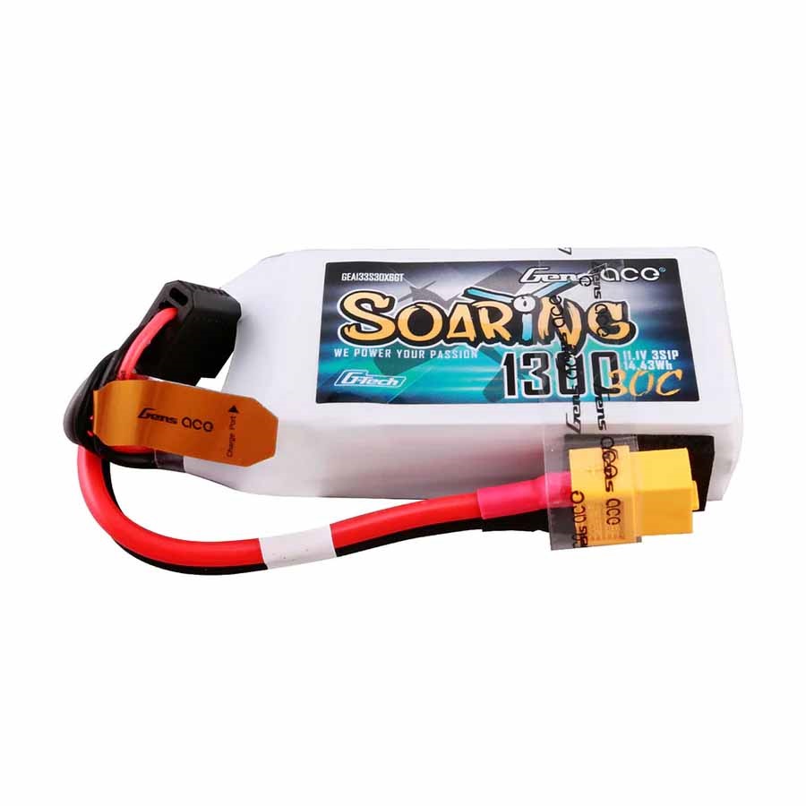 GENS ACE Gensace Soaring LiPo 3S 11.1V-1300-30C (XT60) 71.5x21mm 110g G-Tech