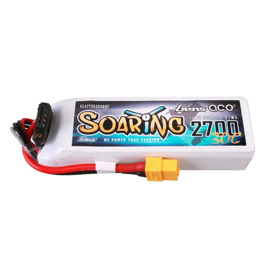 GENS ACE Gensace Soaring LiPo 3S 11.1V-2700-30C(XT60) 103x34x25mm 190g G-Tech