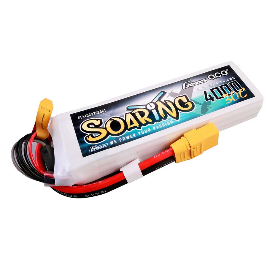 GENS ACE Gensace Soaring LiPo 3S 11.1V-4000-30C(XT90) 136x42.5x22.5mm 290g GT