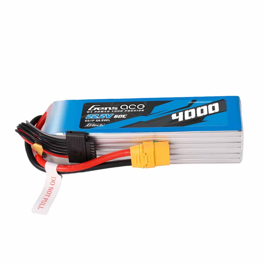 GENS ACE GensAce Soaring LiPo 6S 22.2V-4000-60C (XT90) 164x46x43mm 690g G-Tech