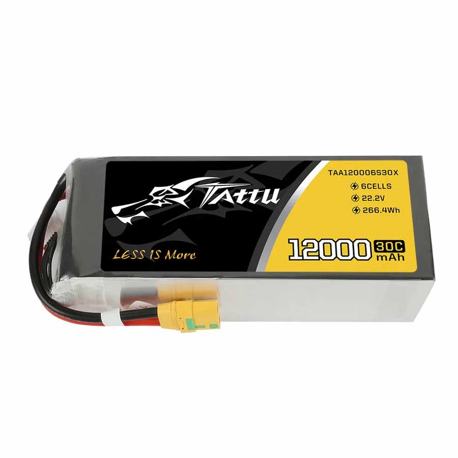 GENS ACE Gensace Tattu Plus LiPo 6S-22.2V-12000-30C (XT90) 192x72x54mm 1544g