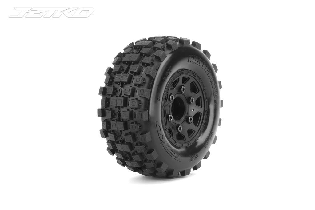 Jetko EX Belted SC Tyre Wastland Black Wheel 12-14-17mm Hex (2)