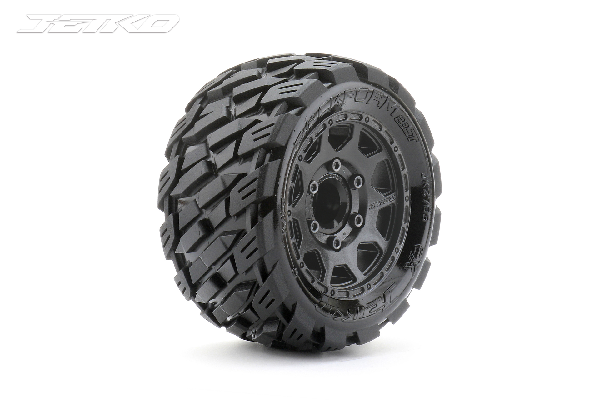 Jetko EX Tyre ST Rockform Black Wheel 2.8" Hex 12-14-17mm (2)