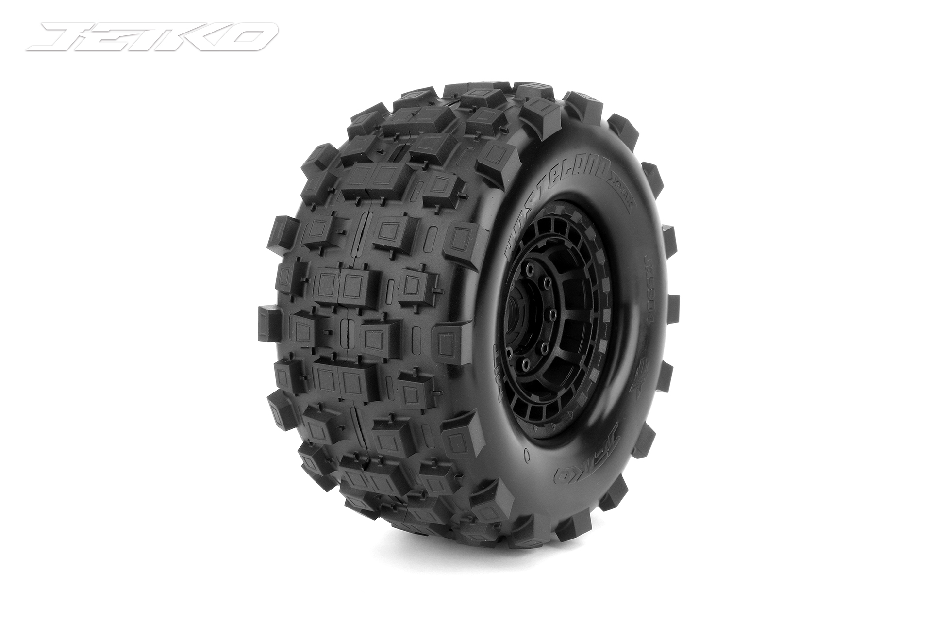 Jetko EX Tyre XMT Wasteland Belted Black Wheel 24mm Xmaxx & Kraton(2)