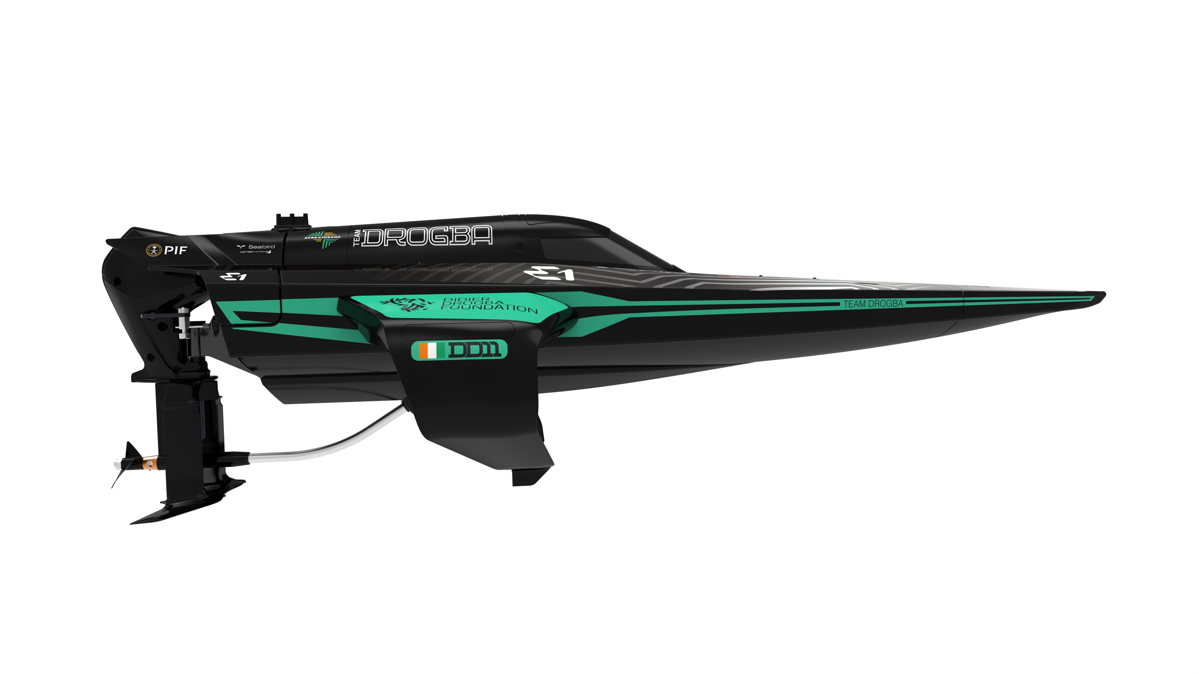 Joysway E1 Racebird 1:14 545mm RTR Hydrofoil Boat Team Drogba