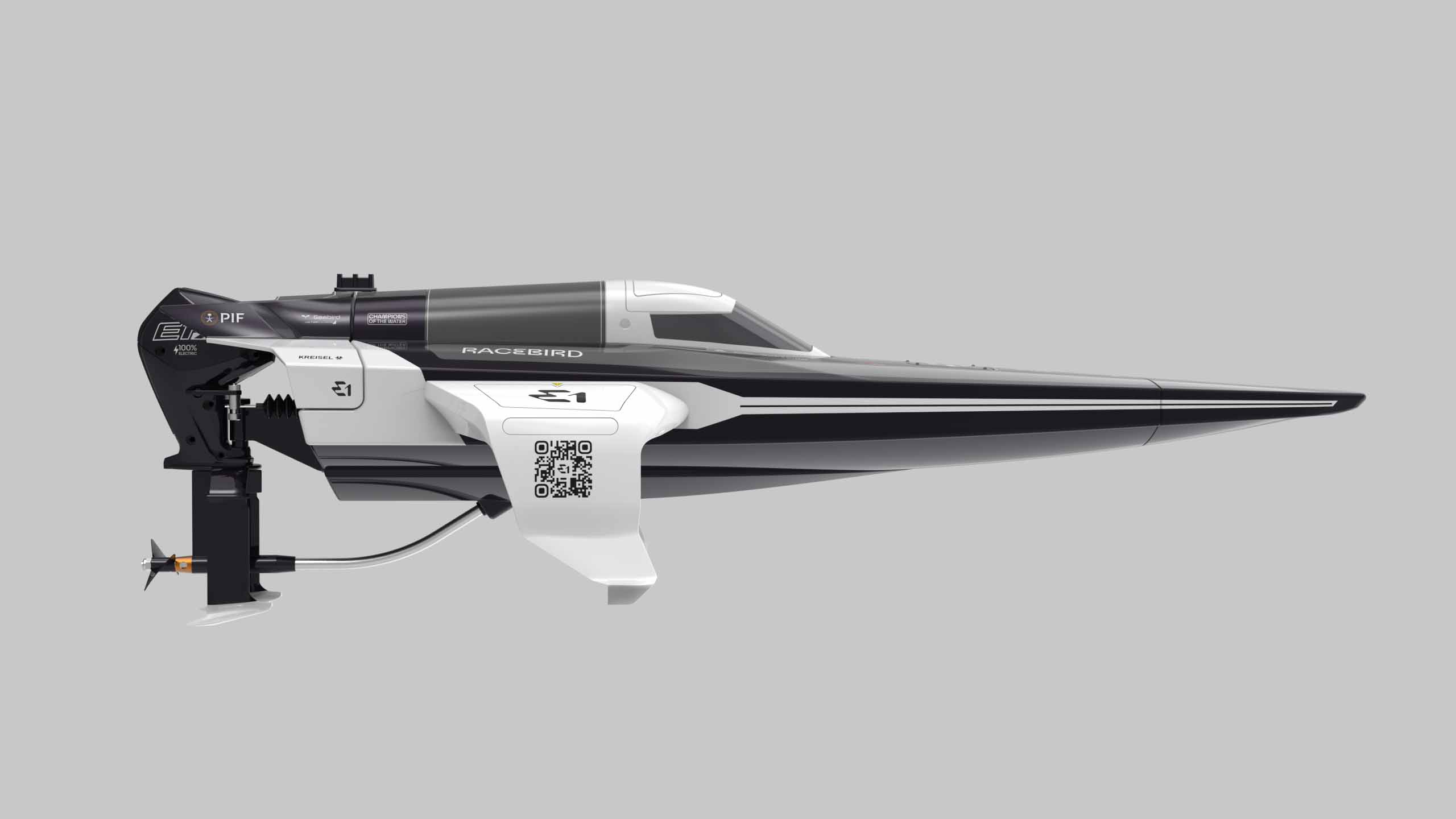 Joysway E1 Racebird 1:14 545mm RTR Hydrofoil Boat White