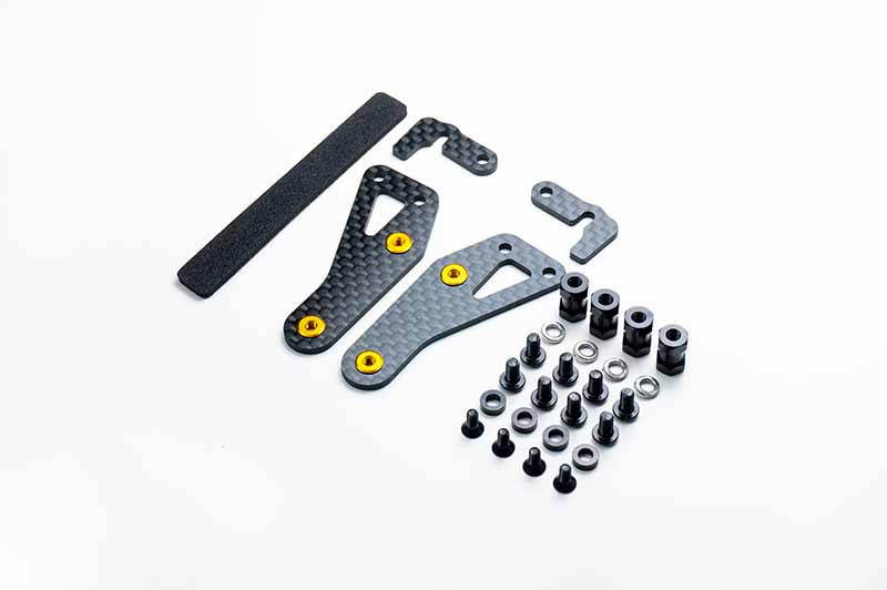 Koswork 2.0mm Shorty Battery Mount Set for Kyosho Turbo Optima Mid SP