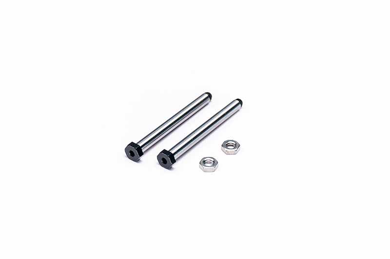Koswork AE RC10 Rear Outer 34.8mm Hardened Hinge Pin w/nuts (2)