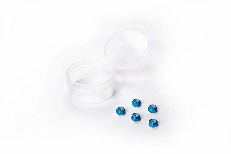 Koswork Nylon Lock Nuts M2 Blue for Kyosho Mini-Z Series (5)