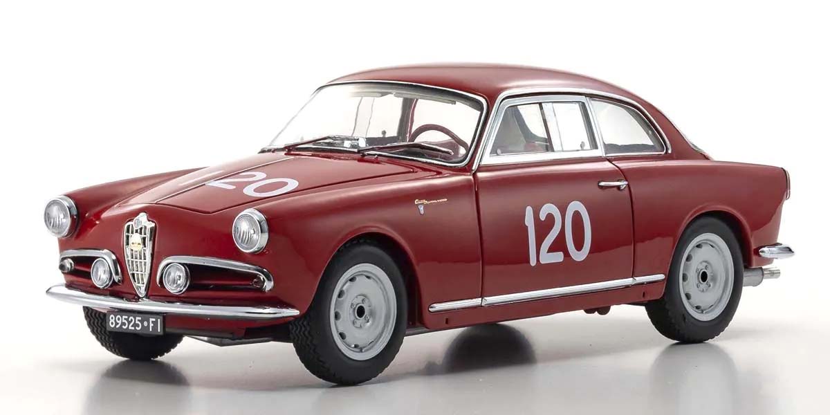 KYOSHO DIE CAST Kyosho 1:18 Alfa Romeo Giuletta SV Mille Miglia 1956 Nr.120
