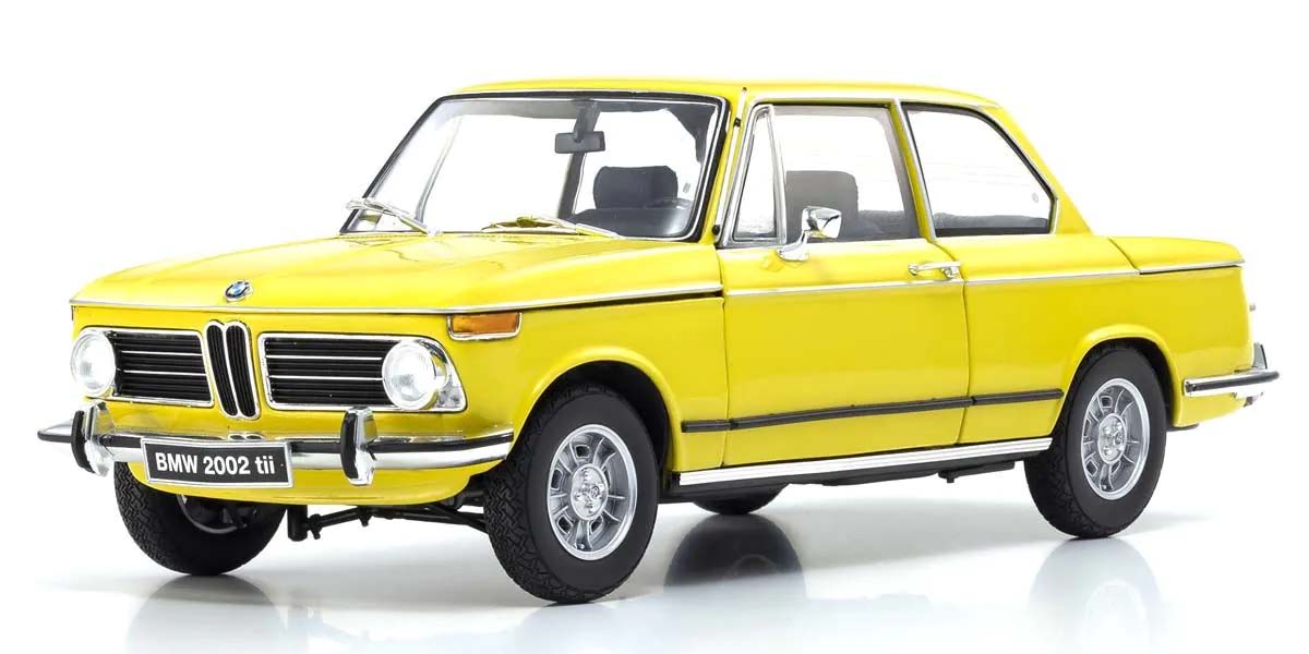 KYOSHO DIE CAST Kyosho 1:18 BMW 2002 Tii 1972 Yellow