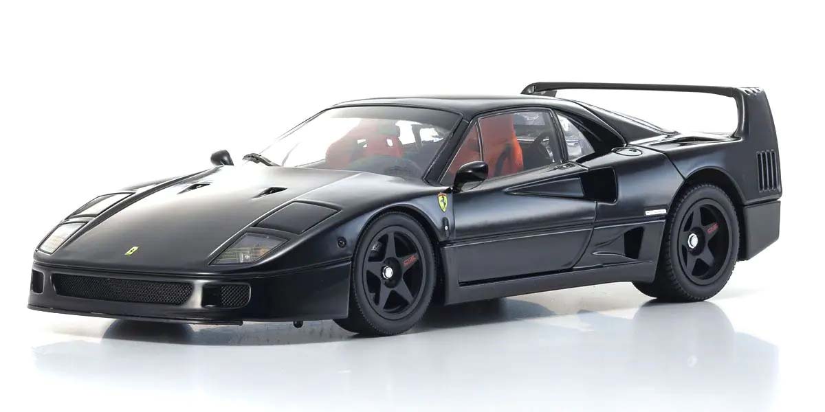 KYOSHO DIE CAST Kyosho 1:18 Ferrari F40 Black 1987 Die-Cast Collection