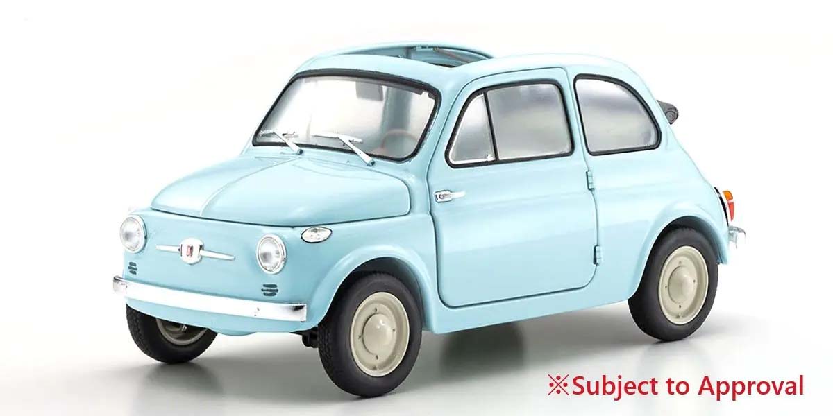 KYOSHO DIE CAST Kyosho 1:18 Fiat Nuova 500 Celeste Blue