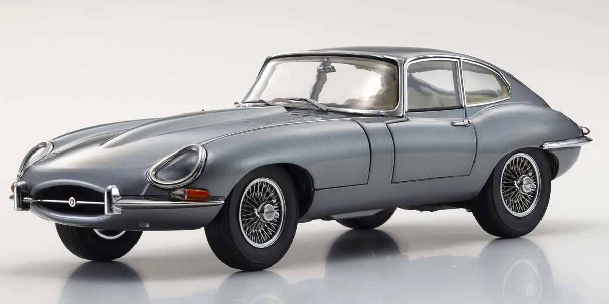 KYOSHO DIE CAST Kyosho 1:18 Jaguar E-Type 3.8L Coupe MK1 1961 Gun Metal
