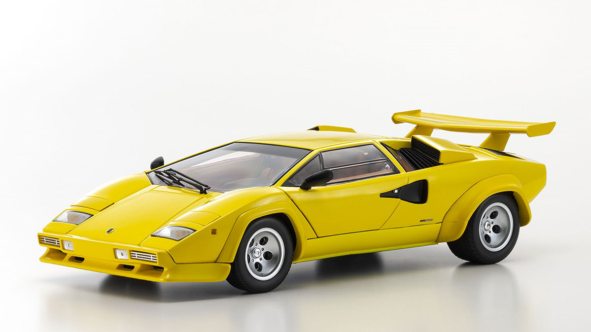 KYOSHO DIE CAST Kyosho 1:18 Lamborghini Countach LP5000 Quattrovalvole Yellow