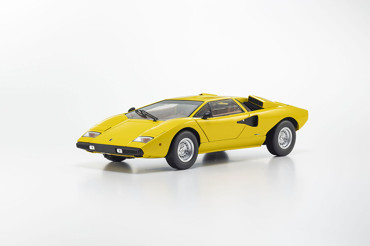 KYOSHO DIE CAST Kyosho 1:18 Lamborghini Countach LP400 1974 Yellow