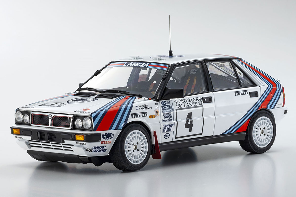 KYOSHO DIE CAST Kyosho 1:18 Lancia Delta HF 4WD 1000 Lakes 1987 Team Lancia Nr.4