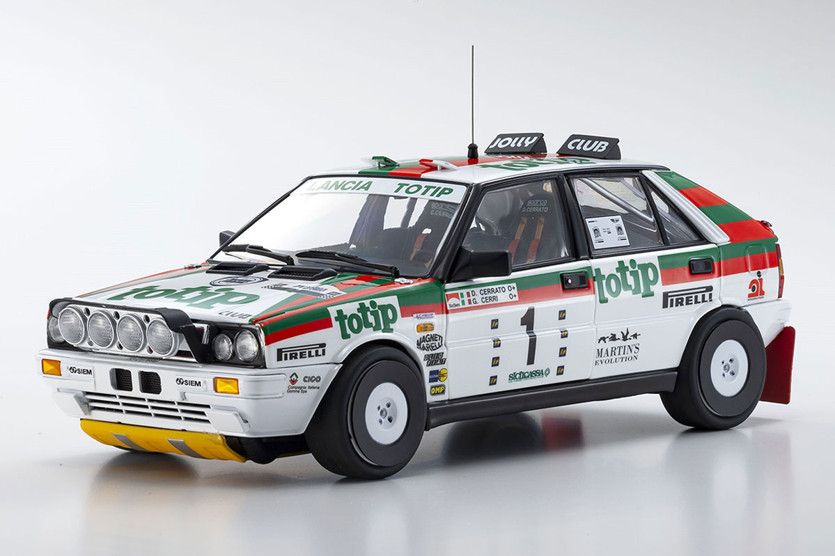 KYOSHO DIE CAST Kyosho 1:18 Lancia Delta HF 4WD Targa Florio 1987 Team Totip Nr.1
