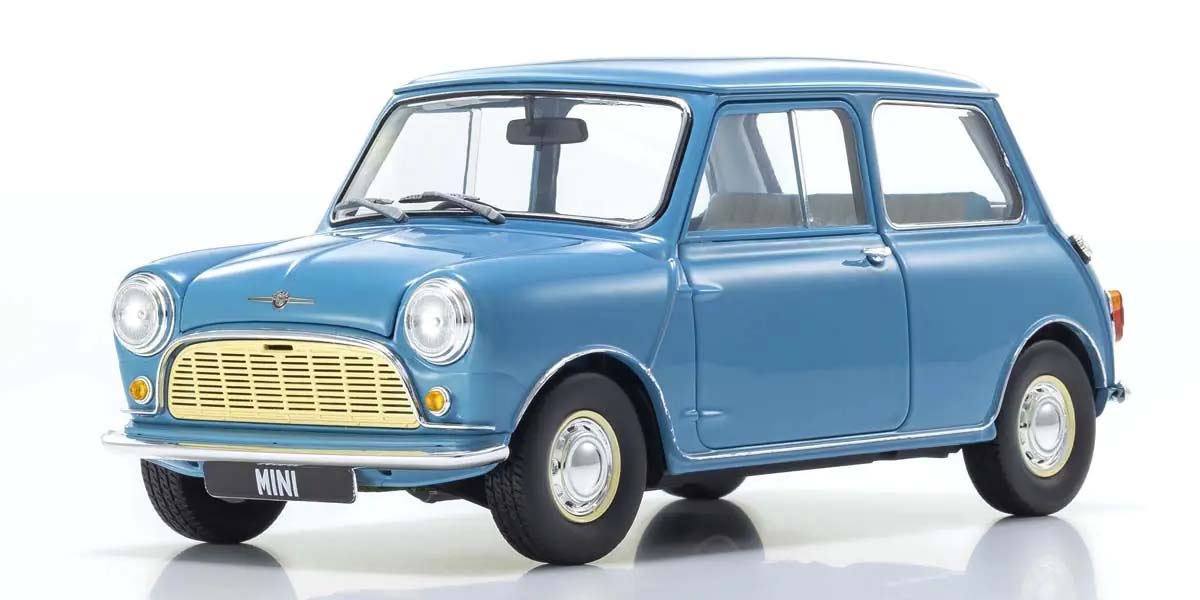 KYOSHO DIE CAST Kyosho 1:18 Morris Mini Minor Clipper Blue