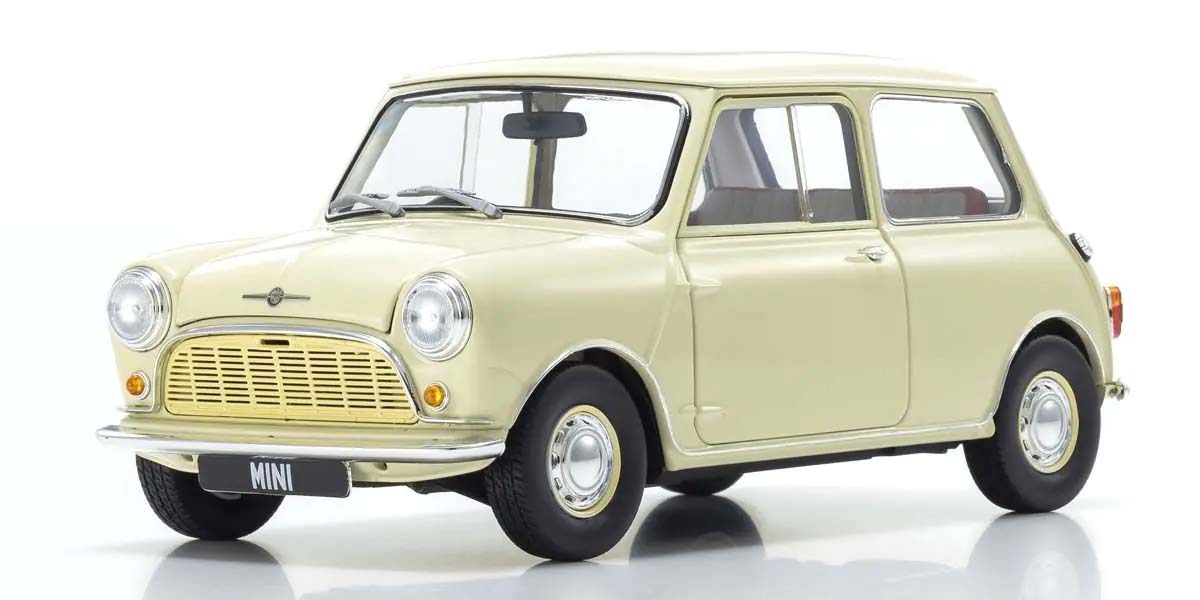 KYOSHO DIE CAST Kyosho 1:18 Morris Mini Minor Old English White