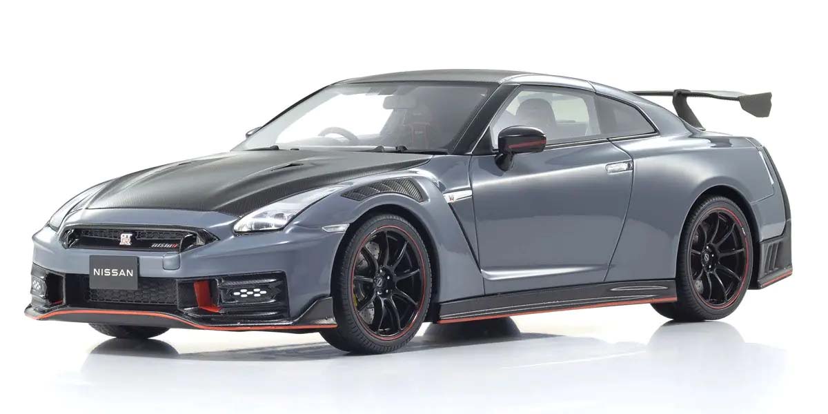 KYOSHO DIE CAST Kyosho 1:18 Resin Samurai Collection Nissan GT-R Nismo 2024 SP Gray