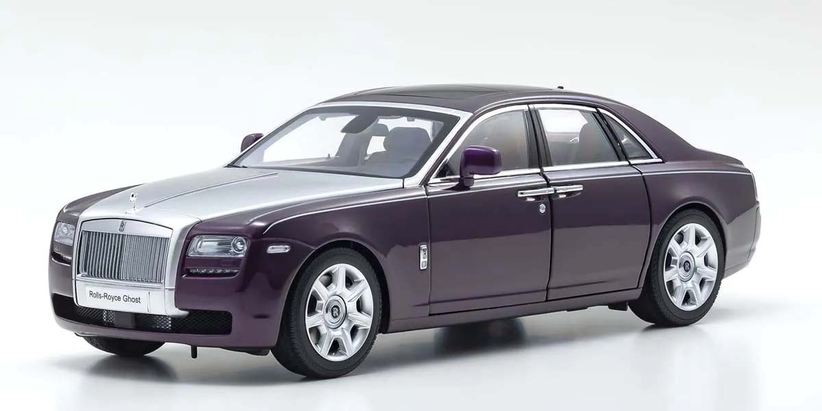 KYOSHO DIE CAST Kyosho 1:18 Rolls-Royce Ghost 2011 Twilight Purple/Silver