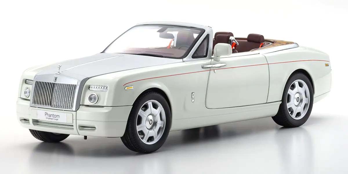KYOSHO DIE CAST Kyosho 1:18 Rolls-Royce Phantom Drophead Coup� 2007 English White