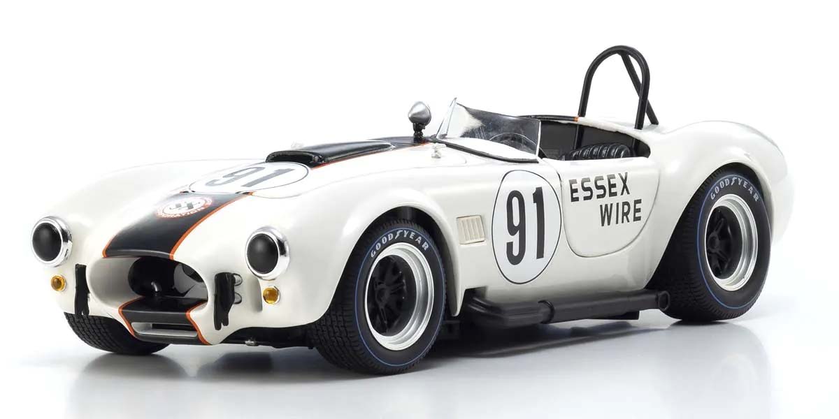KYOSHO DIE CAST Kyosho 1:18 Shelby Cobra 427 S/C Essex Wire Bridgehampton 1965 Nr.91