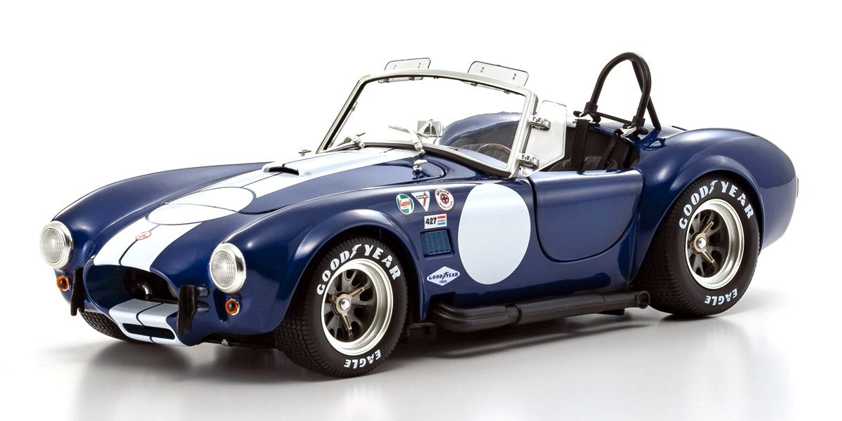 KYOSHO DIE CAST Kyosho 1:18 Shelby Cobra 427 S/C Spider 1962 Blue/White