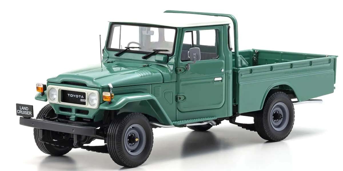 KYOSHO DIE CAST Kyosho 1:18 Toyota Land Cruiser 40 Pick Up 1980 Fashion Green