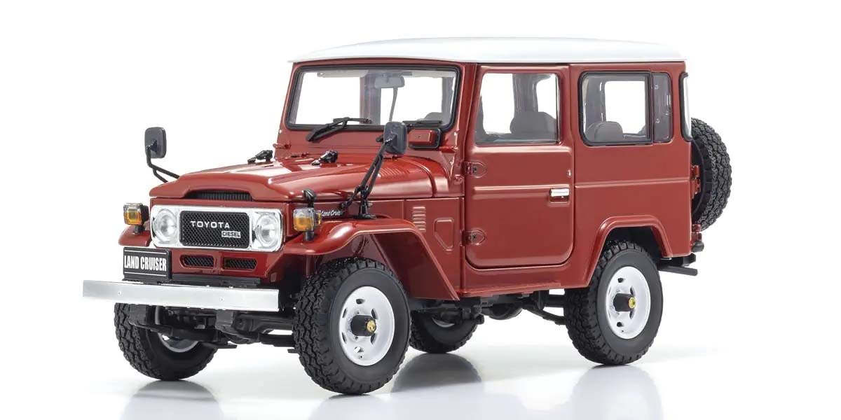 KYOSHO DIE CAST Kyosho 1:18 Toyota Land Cruiser 40 Van (BJ42V) 1980 Red