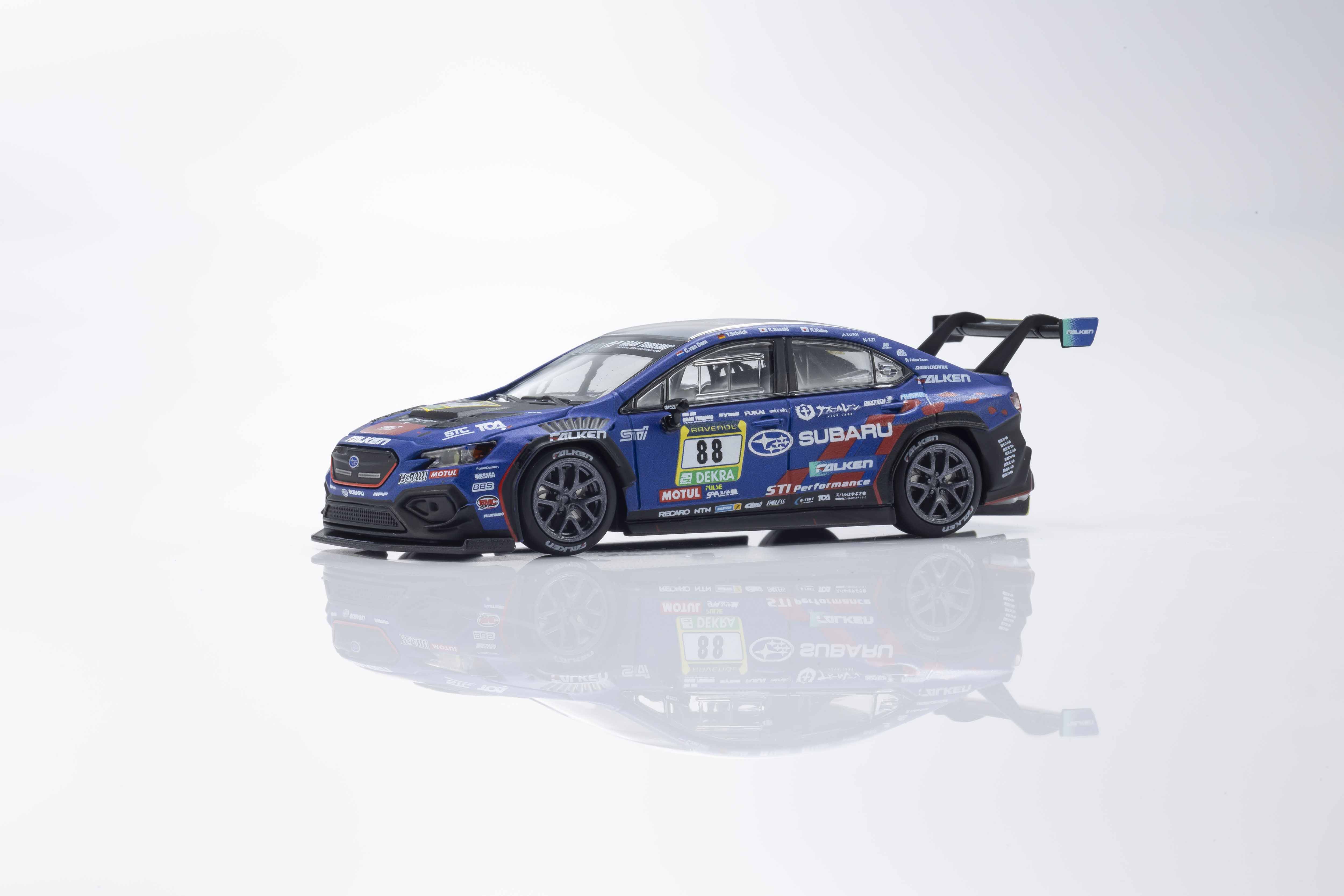KYOSHO DIE CAST Kyosho 1:64 Mini-Book Collection Subaru WRX NBR2024 w/LED