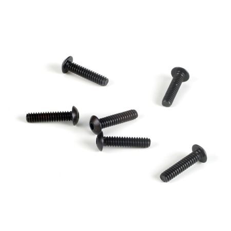 Losi Button Head Screws, 4-40 x 1/2" (6)