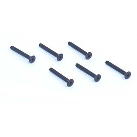 Losi Flat Head Screws, 4-40 x 7/8" (6)