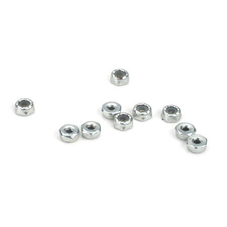 Losi Steel Locking 1/2 Nuts, 4-40 (10)