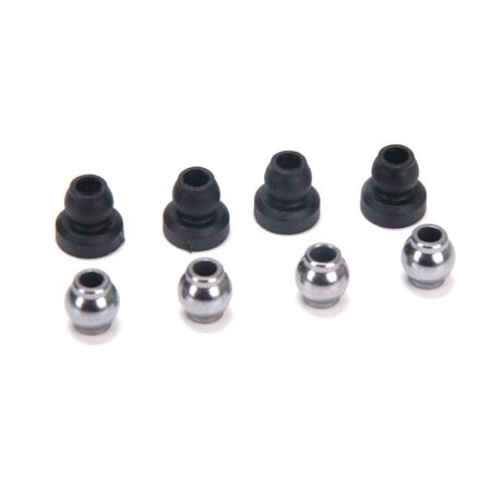 Losi Upper Shock Bushings&Lower Shock Pivot Ball(4):CCR