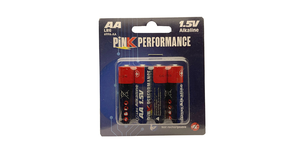 Pink Performance AA Alkaline 1.5V Dry Cell (4pcs)