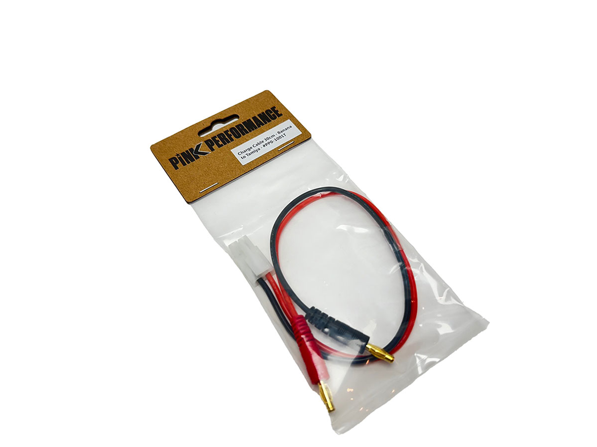 PINK PERFORMANCE Charge Cable 30cm Pink Performance - Banana to Tamiya