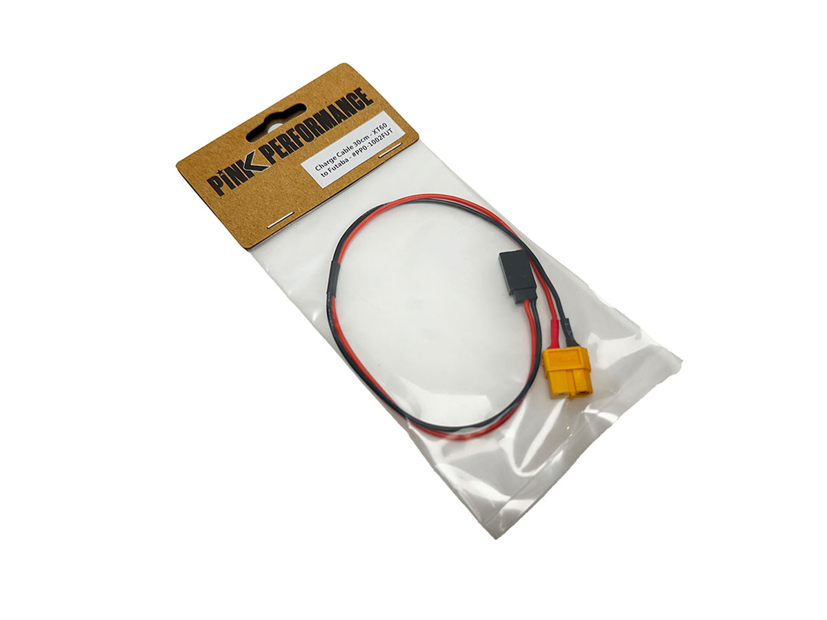 PINK PERFORMANCE Charge Cable 30cm Pink Performance - XT60 to Futaba