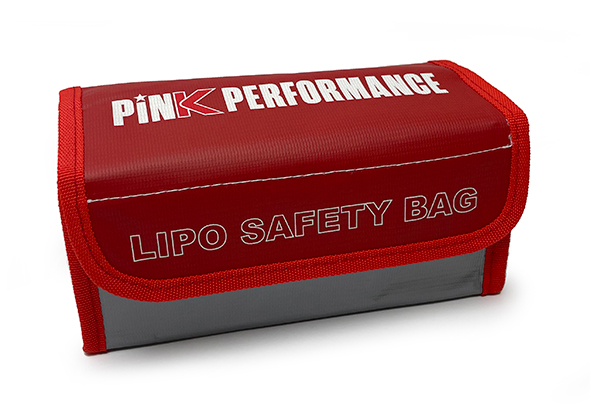 Pink Performance LiPo Battery Safety Bag M-size (185x75x65mm)