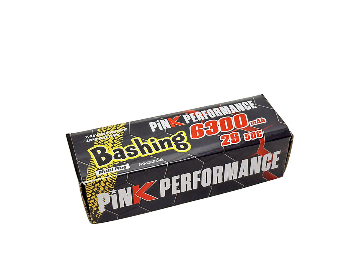 PINK PERFORMANCE Pink Bashing LiPo 2S 7.4V-6300-50C (Multi) 139x47x25mm 325g