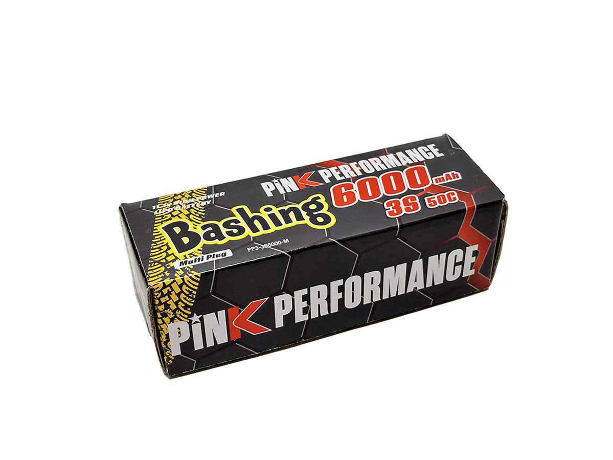 PINK PERFORMANCE Pink Bashing LiPo 3S 11.1V-6000-50C (Multi) 139x47x39mm 460g