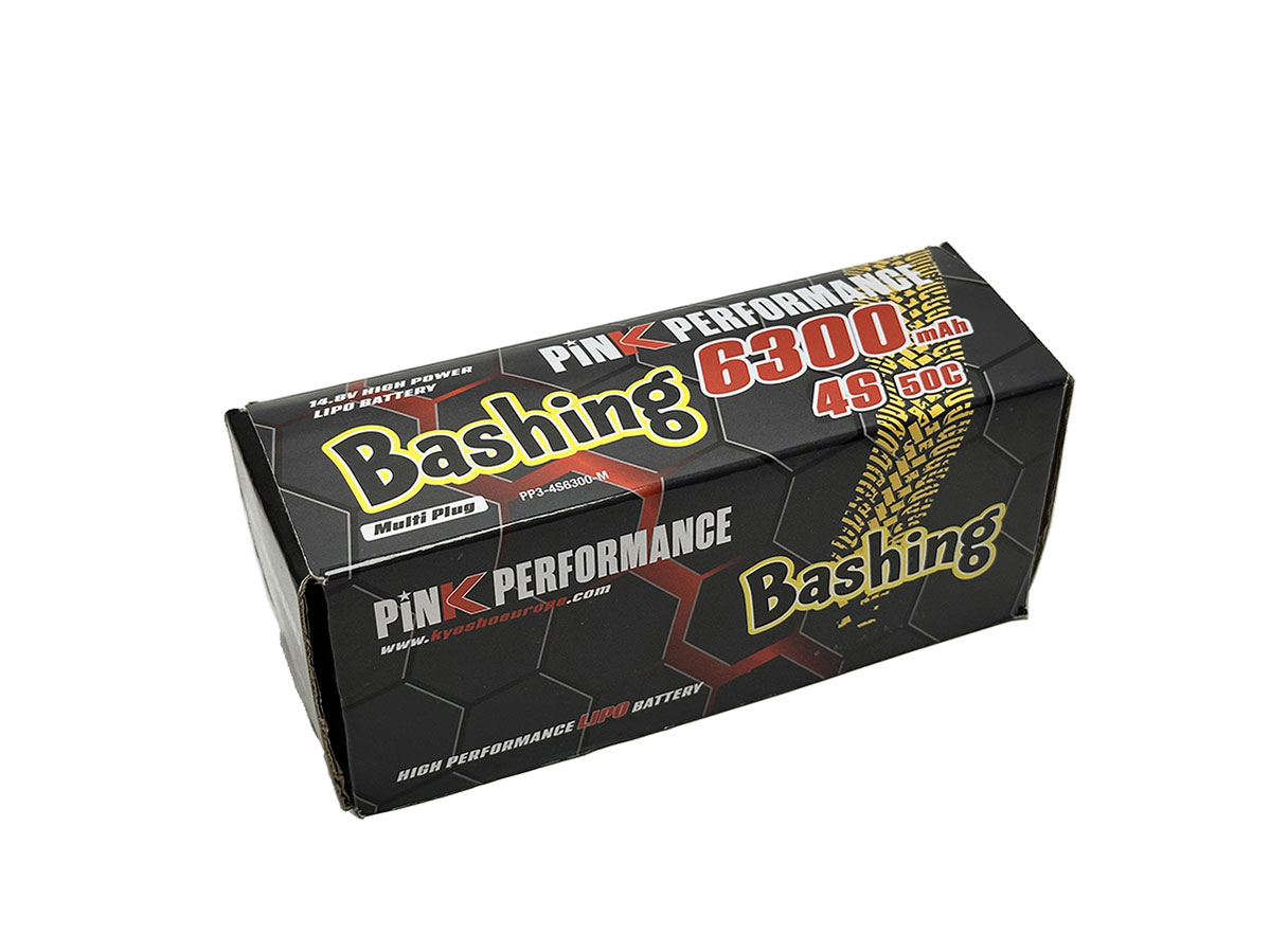 PINK PERFORMANCE Pink Bashing LiPo 4S 14.8V-6300-50C (Multi) 139x47x49mm 600g