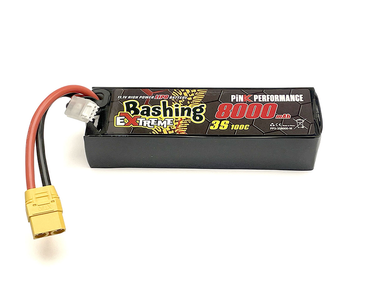 PINK PERFORMANCE Pink Extreme Bashing LiPo 3S 11.1V-8000-100C Multi 157x47x34mm 515g