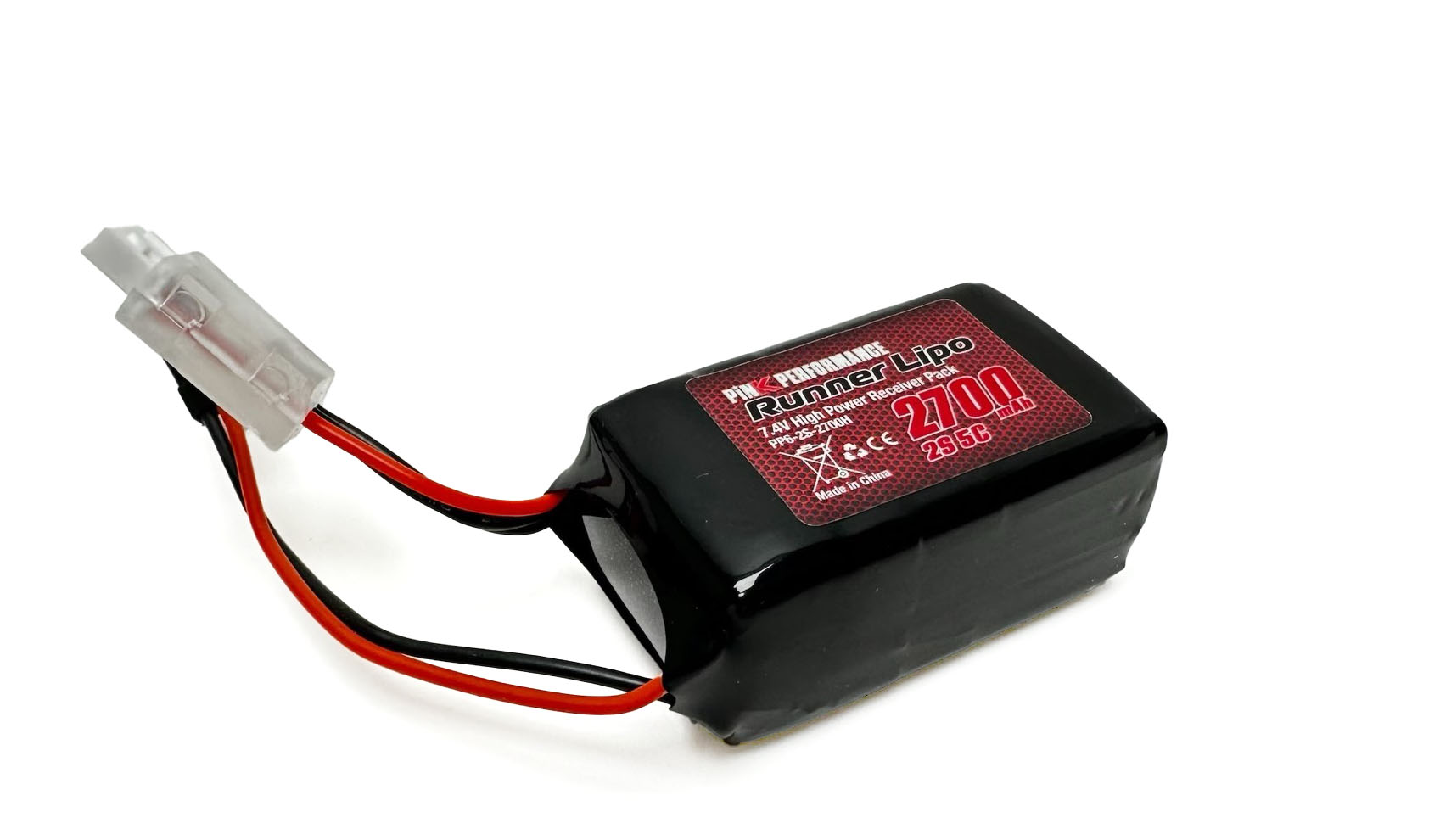 PINK PERFORMANCE Pink Runner Rx LiPo 2S 7.4V-2700 (JR) 54x32x31mm 97g - Hump