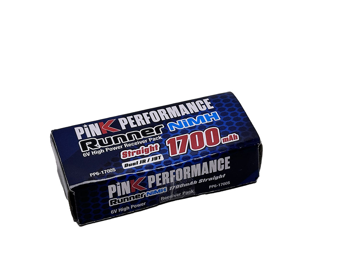 PINK PERFORMANCE Pink Runner Rx NiMh 6.0V-1700 (Dual JR-JST) 84x32x12mm 120g - Std