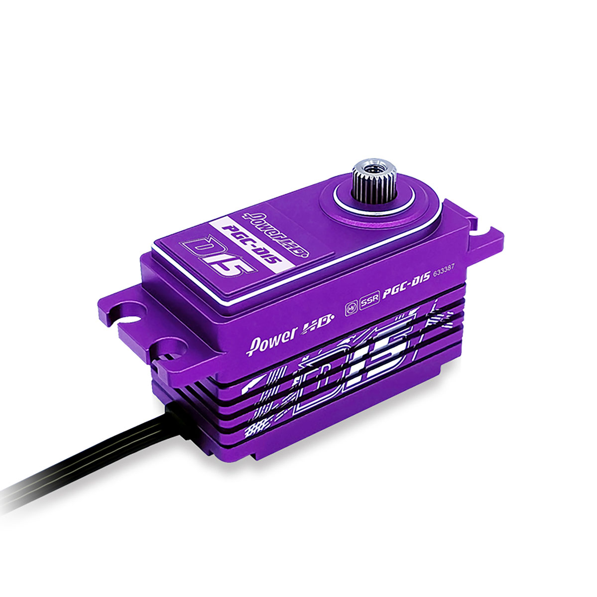 POWER HD Servo Power HD D15 Purple Low Profile Rev wire Drift/TC (18kg/0.085)