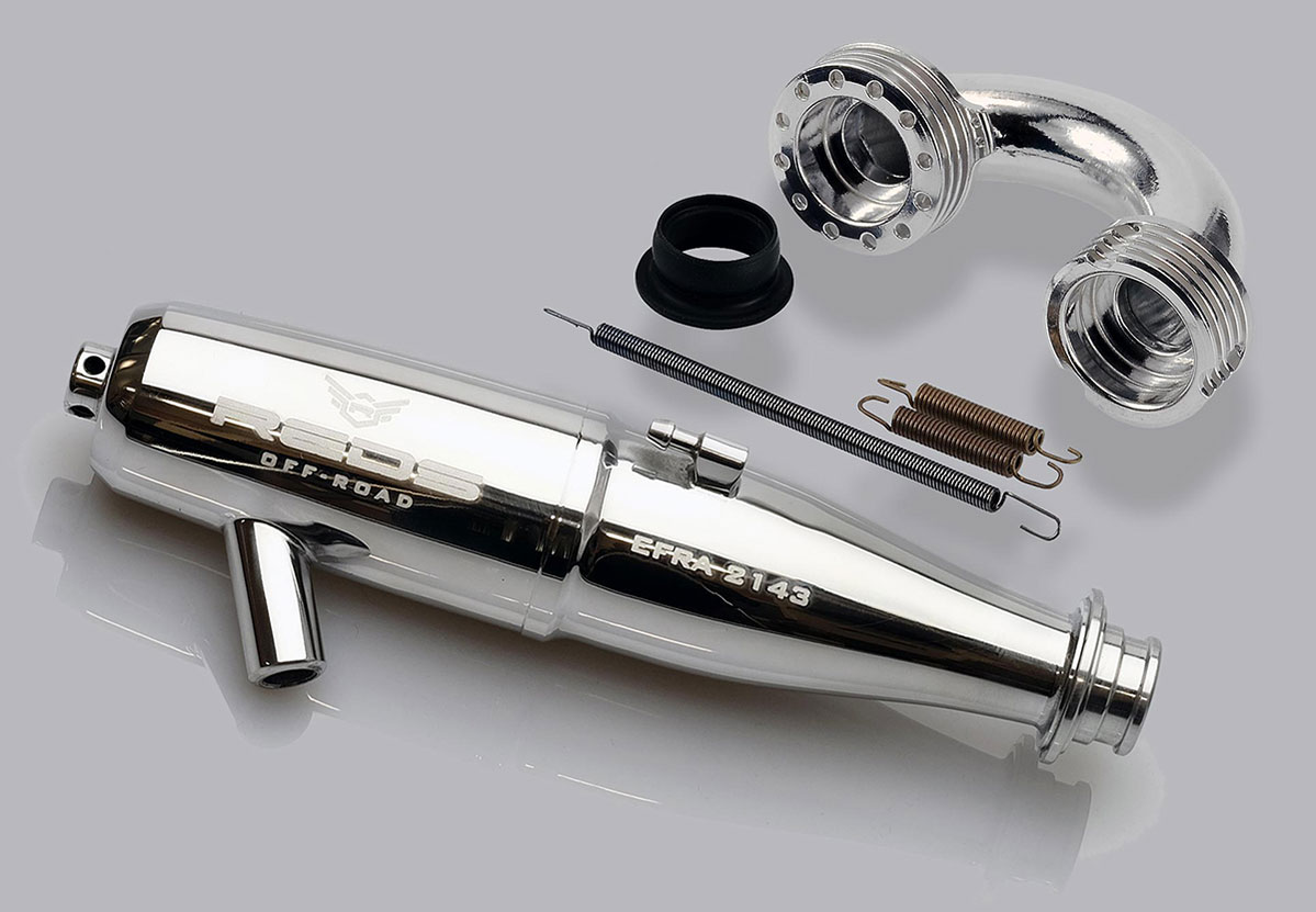 REDS Pipe Set 2143 + manifold M inline 3.5cc buggy s serie