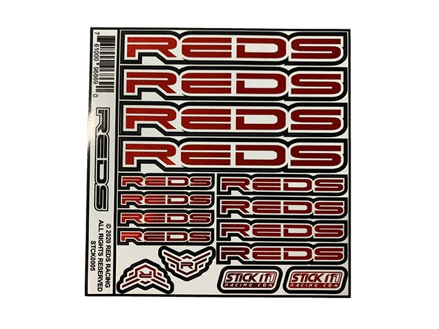 REDS STICKERS CHROME RED 2020