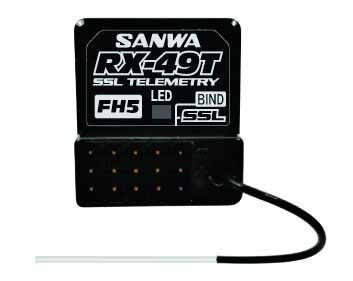 SANWA Receiver RX-49-T 4 chanels 2.4GHZ FH5 SXR Waterproof